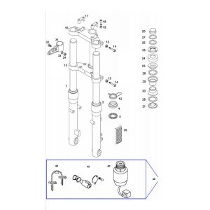Widelec przedni Tomos Pack'r 2-suwowy