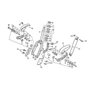 Widelec przedni Turbo RG50 125cc
