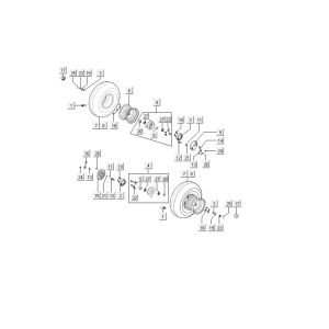Koło przednie Kymco MXU 150