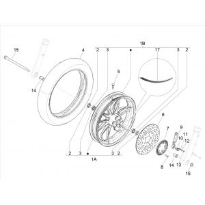 Piaggio Medley 125 4T IE ABS E4 2016-2019 czarna obudowa (EMEA)