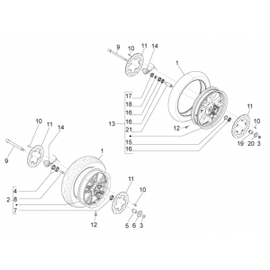 Kolo Przednie Piaggio Beverly 500 E3 2007-2012