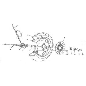 Koło przednie Turbo RG50 125cc