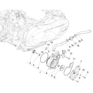 Piaggio Medley 125 ABS E5 2021-2022 pompa wodna (EMEA)