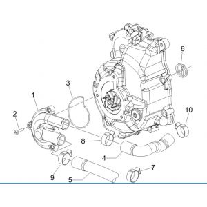 Pompa wodna Vespa GTV 250 4T 4V IE 