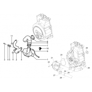 Piaggio Beverly 125 RST 4T 4V IE E3 2010-2015 pompa wodna (EMEA)