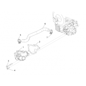 Pompa wody Piaggio Beverly 350 E3 Sport Touring 2013-2014