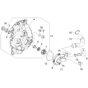 Pompa wodna Vespa GTS 250 ie 2005-2009 (z ABS)