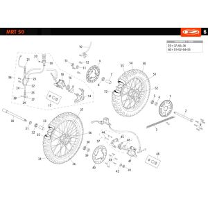 Koła Rieju MRT enduro niebieskie 2010 2-suwowe