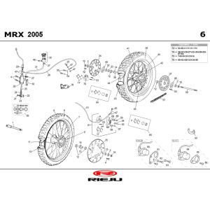 Koła Rieju MRX czarne 2006 2-suwowe