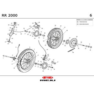 Koła Rieju RR czarne 2001 2-suwowe