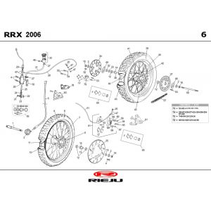 Koła Rieju RRX pomarańczowe 2008 2-suwowe
