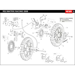 Koła Rieju Rs2 niebieskie 2006 2-suwowe