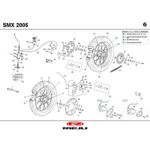 Koła Rieju SMX niebieskie 2004 2-suwowe