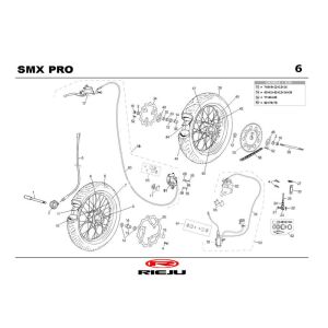 Koła Rieju SMX pro czarne 2004 2-suwowe