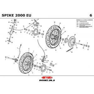 Koła Rieju Spike niebieskie 2001 2-suwowe