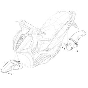 Przestrzeń na koła - Piaggio Liberty 125 4-suwowy 3V IE ABS błotnik (IGET Euro 5)