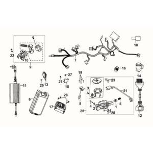 Wiązka przewodów Sym E-XPRO 45KM/H 2020-2021