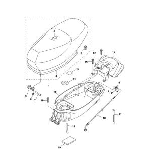 Siodelko Buddy Box Yamaha Bw 2-suwowy