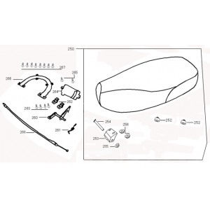 Siodełko Buddyseat Edwards Klon V50-2 ciemnoniebieski