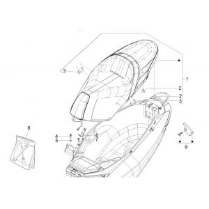 Piaggio MP3 300 HPE /300 HPE SPORT E5 ABS 2020-2022 (EMEA) Siodło