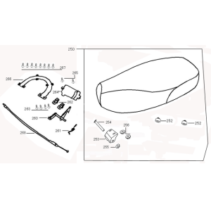 Siodelko Benda Benson 125cc czarny