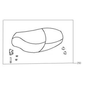 Siodelko Benzhou YY80T-18 YY50QT (-18) białe