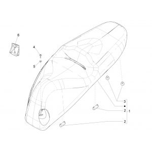 Piaggio Beverly 300 IE ABS E4 2016 - 2020 Siodło (EMEA)