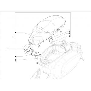 Vespa Primavera 4-suwowe siodło 3V (wtrysk euro5 IGET) 