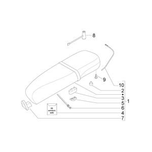 Siodelko Vespa Lx 45km 4-suwowy 4-zawór brązowy