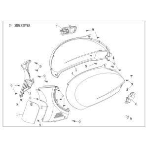 Szyby boczne Agm Vx50 plus czarny matowy