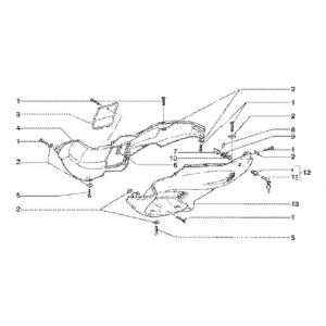 Szyby boczne Gilera Runner 180cc FXR 2-suwowe