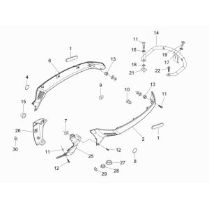 Spódnice boczne- pick-up Wspornik Vespa Lx 45km 4-suwowy 4-zawór brązowy marrone 112/A
