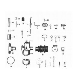Gaźnik Zundapp 4 przyspiesza stary typ