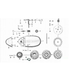 Zundapp Sprzęgło 4 przyspieszyć stary typ