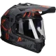 Kask adventure LS2 Pioneer II Crazy MX702 matowa czerń / czerwony