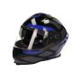 Kask pełny Vito Presto polysk niebieski/czarny/szary