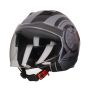 Kask odrzutowy Vito Isola Shine szary - czarny