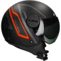Kask otwarty LS2 Sphere Lux II Minim OF558 matowa czerń / czerwony