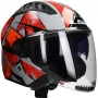 Kask otwarty LS2 Copter II Kanji OF600 szary / czerwony