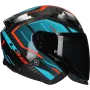 Kask otwarty LS2 Infinity II Carbon Urus OF603 niebieski / czerwony